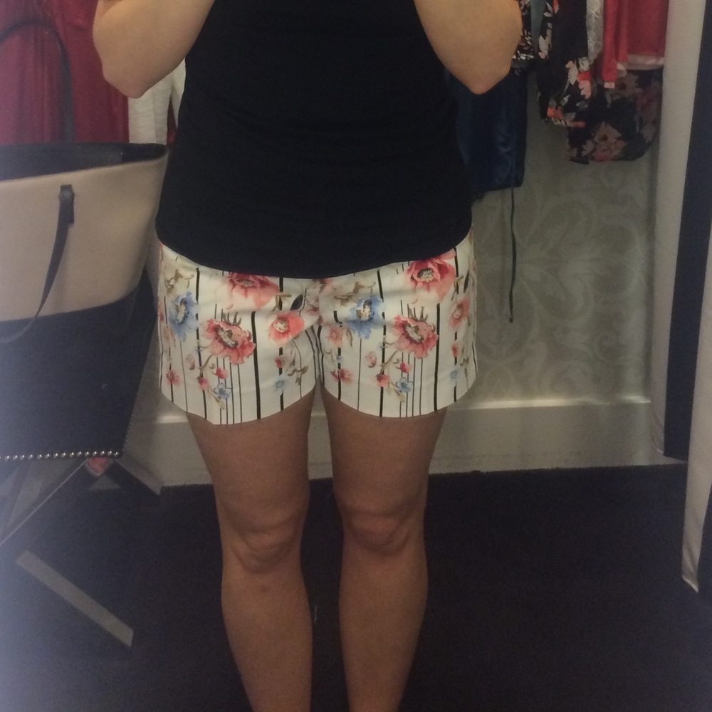 White House Black market floral shorts